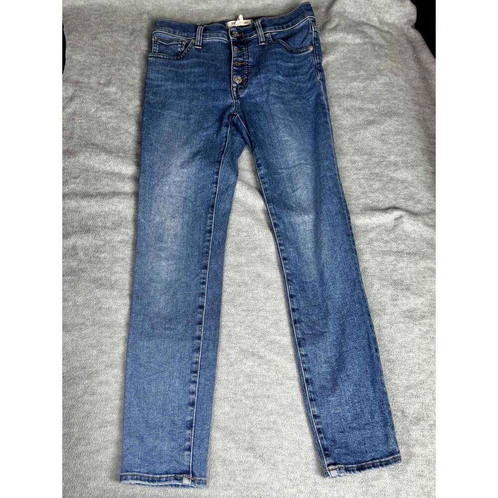 madewell high rise skinny flare y2k jeans medium wash 26